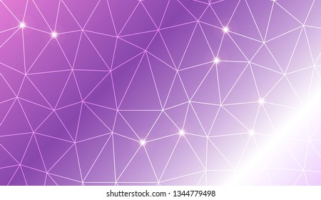 Modern geometrical abstract background with polygonal elements Template for wallpaper, interior design, decoration, scrapbooking page. Vector illustration. Creative gradient color