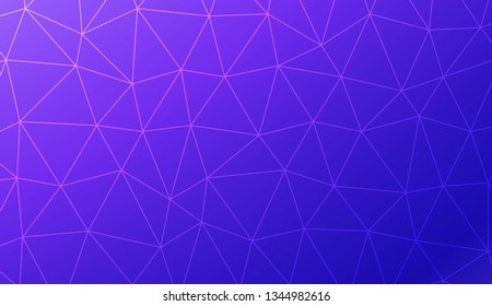 Modern geometrical abstract background with polygonal elements For textures or wallpaper. Vector illustration. Creative gradient color.