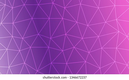 Modern geometrical abstract background with polygonal elements Template for wallpaper, interior design, decoration, scrapbooking page. Vector illustration. Creative gradient color
