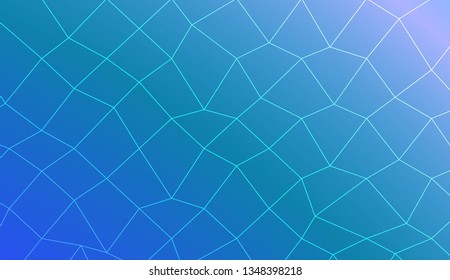 Modern geometrical abstract background with polygonal mesh elements Template for wallpaper, interior design, decoration, scrapbooking page. Vector illustration