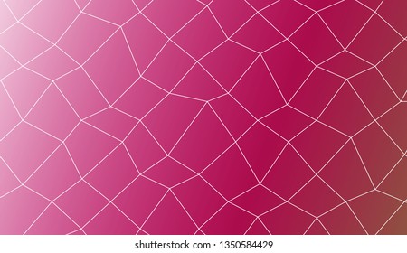 Modern geometrical abstract background with polygonal mesh elements Template for wallpaper, interior design, decoration, scrapbooking page. Vector illustration
