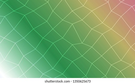 Modern geometrical abstract background with polygonal mesh elements Template for wallpaper, interior design, decoration, scrapbooking page. Vector illustration