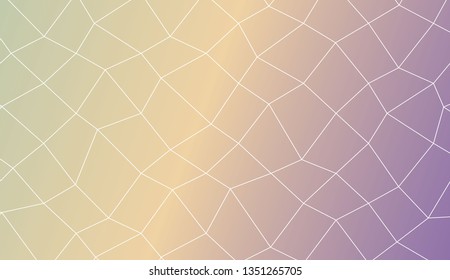 Modern geometrical abstract background with polygonal mesh elements Template for wallpaper, interior design, decoration, scrapbooking page. Vector illustration