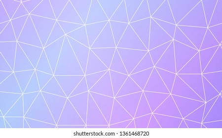 Modern geometrical abstract background with polygonal elements For interior wallpaper, smart design, fashion print. Vector illustration. Creative gradient color