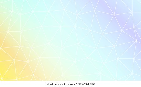 Modern geometrical abstract background with polygonal elements For interior wallpaper, smart design, fashion print. Vector illustration. Creative gradient color