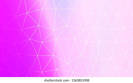 Modern geometrical abstract background with polygonal elements For interior wallpaper, smart design, fashion print. Vector illustration. Creative gradient color