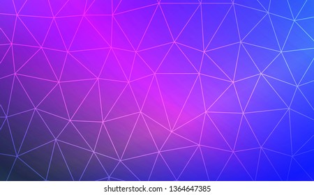 Modern geometrical abstract background with polygonal elements For interior wallpaper, smart design, fashion print. Vector illustration. Creative gradient color