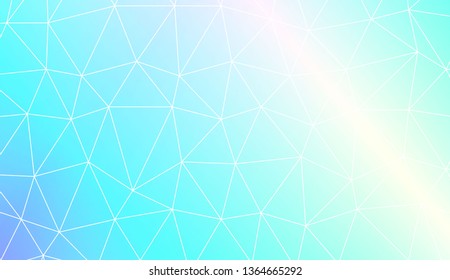 Modern geometrical abstract background with polygonal elements For interior wallpaper, smart design, fashion print. Vector illustration. Creative gradient color