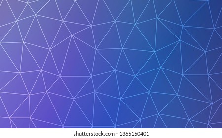 Modern geometrical abstract background with polygonal elements For interior wallpaper, smart design, fashion print. Vector illustration. Creative gradient color