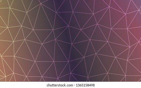 Modern geometrical abstract background with polygonal elements For interior wallpaper, smart design, fashion print. Vector illustration. Creative gradient color