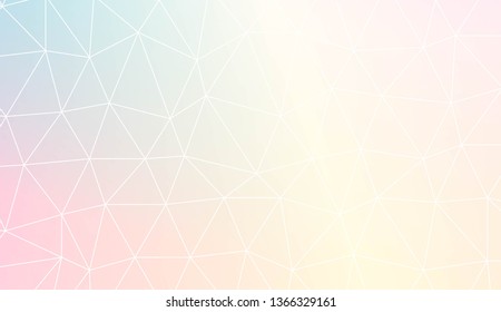 Modern geometrical abstract background with polygonal elements For interior wallpaper, smart design, fashion print. Vector illustration. Creative gradient color