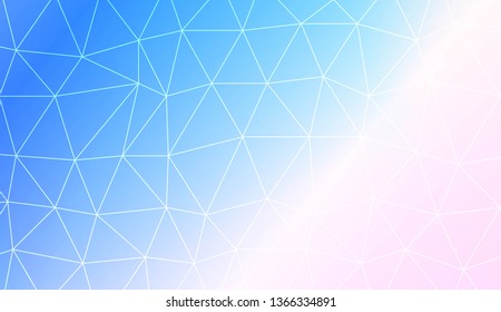 Modern geometrical abstract background with polygonal elements For interior wallpaper, smart design, fashion print. Vector illustration. Creative gradient color