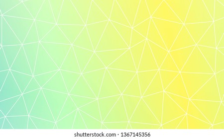 Modern geometrical abstract background with polygonal elements For interior wallpaper, smart design, fashion print. Vector illustration. Creative gradient color