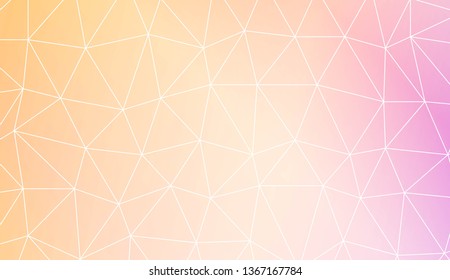 Modern geometrical abstract background with polygonal elements For interior wallpaper, smart design, fashion print. Vector illustration. Creative gradient color