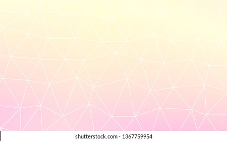 Modern geometrical abstract background with polygonal elements For interior wallpaper, smart design, fashion print. Vector illustration. Creative gradient color