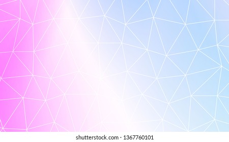 Modern geometrical abstract background with polygonal elements For interior wallpaper, smart design, fashion print. Vector illustration. Creative gradient color