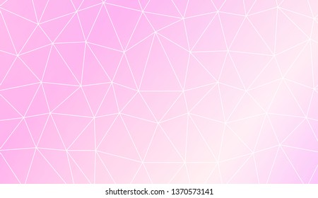 Modern geometrical abstract background with polygonal elements For interior wallpaper, smart design, fashion print. Vector illustration. Creative gradient color