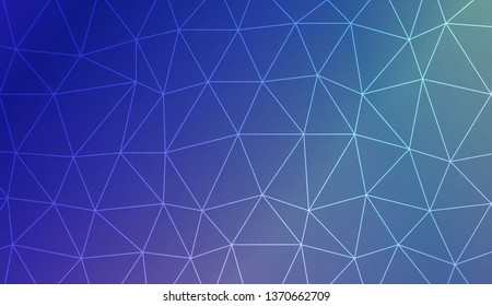 Modern geometrical abstract background with polygonal elements For interior wallpaper, smart design, fashion print. Vector illustration. Creative gradient color