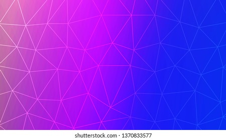 Modern geometrical abstract background with polygonal elements For interior wallpaper, smart design, fashion print. Vector illustration. Creative gradient color