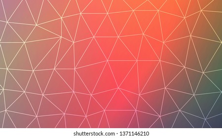 Modern geometrical abstract background with polygonal elements For interior wallpaper, smart design, fashion print. Vector illustration. Creative gradient color