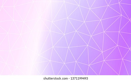 Modern geometrical abstract background with polygonal elements For interior wallpaper, smart design, fashion print. Vector illustration. Creative gradient color