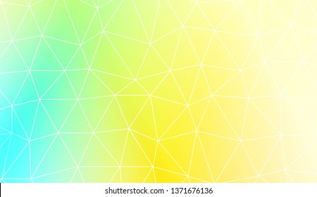 Modern geometrical abstract background with polygonal elements For interior wallpaper, smart design, fashion print. Vector illustration. Creative gradient color