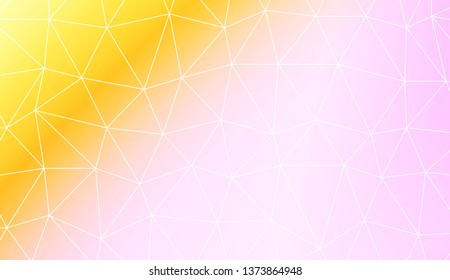 Modern geometrical abstract background with polygonal elements For interior wallpaper, smart design, fashion print. Vector illustration. Creative gradient color