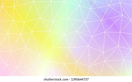 Modern geometrical abstract background with polygonal pattern with triangles elements Template for wallpaper, interior design, decoration, scrapbooking page. Vector illustration. Gradient color