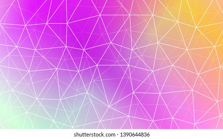 Modern geometrical abstract background with polygonal pattern with triangles elements Template for wallpaper, interior design, decoration, scrapbooking page. Vector illustration. Gradient color