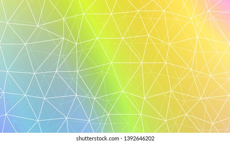 Modern geometrical abstract background with polygonal pattern with triangles elements Template for wallpaper, interior design, decoration, scrapbooking page. Vector illustration. Gradient color