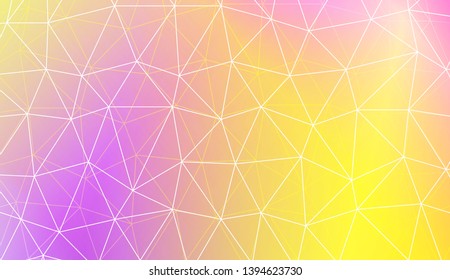 Modern geometrical abstract background with polygonal pattern with triangles elements Template for wallpaper, interior design, decoration, scrapbooking page. Vector illustration. Gradient color