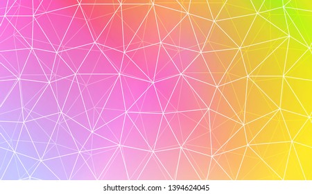 Modern geometrical abstract background with polygonal pattern with triangles elements Template for wallpaper, interior design, decoration, scrapbooking page. Vector illustration. Gradient color