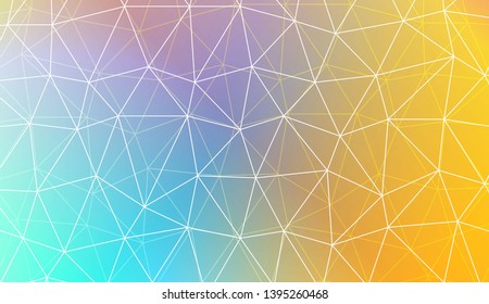 Modern geometrical abstract background with polygonal pattern with triangles elements Template for wallpaper, interior design, decoration, scrapbooking page. Vector illustration. Gradient color