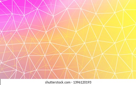 Modern geometrical abstract background with polygonal pattern with triangles elements Template for wallpaper, interior design, decoration, scrapbooking page. Vector illustration. Gradient color