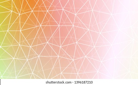 Modern geometrical abstract background with polygonal pattern with triangles elements Template for wallpaper, interior design, decoration, scrapbooking page. Vector illustration. Gradient color