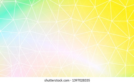 Modern geometrical abstract background with polygonal pattern with triangles elements Template for wallpaper, interior design, decoration, scrapbooking page. Vector illustration. Gradient color