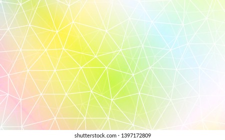 Modern geometrical abstract background with polygonal pattern with triangles elements Template for wallpaper, interior design, decoration, scrapbooking page. Vector illustration. Gradient color
