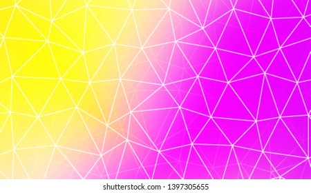 Modern geometrical abstract background with polygonal pattern with triangles elements Template for wallpaper, interior design, decoration, scrapbooking page. Vector illustration. Gradient color