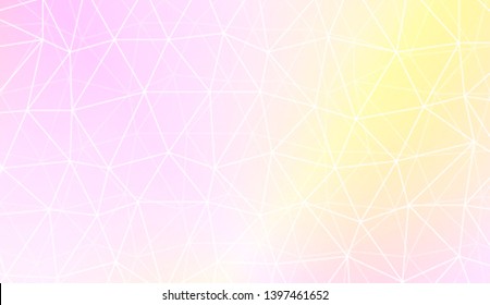 Modern geometrical abstract background with polygonal pattern with triangles elements Template for wallpaper, interior design, decoration, scrapbooking page. Vector illustration. Gradient color