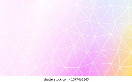 Modern geometrical abstract background with polygonal pattern with triangles elements Template for wallpaper, interior design, decoration, scrapbooking page. Vector illustration. Gradient color