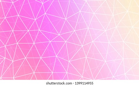 Modern geometrical abstract background with polygonal pattern with triangles elements Template for wallpaper, interior design, decoration, scrapbooking page. Vector illustration. Gradient color