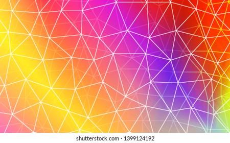 Modern geometrical abstract background with polygonal pattern with triangles elements Template for wallpaper, interior design, decoration, scrapbooking page. Vector illustration. Gradient color