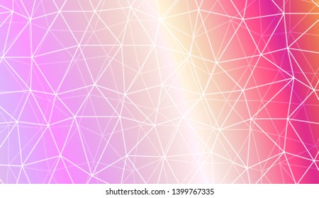 Modern geometrical abstract background with polygonal pattern with triangles elements Template for wallpaper, interior design, decoration, scrapbooking page. Vector illustration. Gradient color