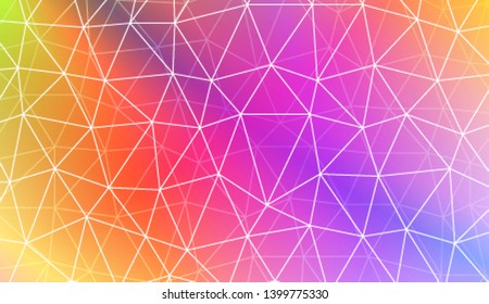 Modern geometrical abstract background with polygonal pattern with triangles elements Template for wallpaper, interior design, decoration, scrapbooking page. Vector illustration. Gradient color