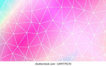 Modern geometrical abstract background with polygonal pattern with triangles elements Template for wallpaper, interior design, decoration, scrapbooking page. Vector illustration. Gradient color
