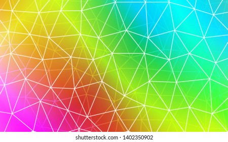 Modern geometrical abstract background with polygonal pattern with triangles elements Template for wallpaper, interior design, decoration, scrapbooking page. Vector illustration. Gradient color