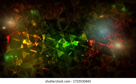 
 Moderner, geometrischer abstrakter Hintergrund. Textur, neuer Hintergrund. Geometrischer Hintergrund im Origami-Stil mit Farbverlauf. Abstrakte Kristallbasis für Website, Druck, Basis für Banner, Wallpaper