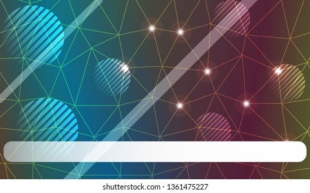 Modern geometrical abstract background with triangles, line, circle, space for text elements For textures or wallpaper. Vector illustration. Light Gradient Abstract Background