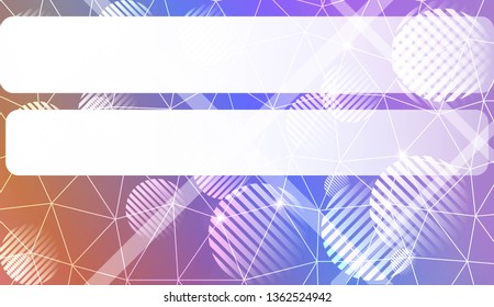 Modern geometrical abstract background with triangles, line, circle, space for text elements For textures or wallpaper. Vector illustration. Light Gradient Abstract Background
