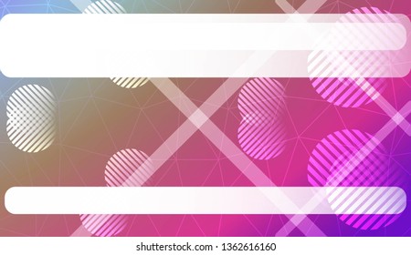 Modern geometrical abstract background with triangles, line, circle, space for text elements For textures or wallpaper. Vector illustration. Light Gradient Abstract Background